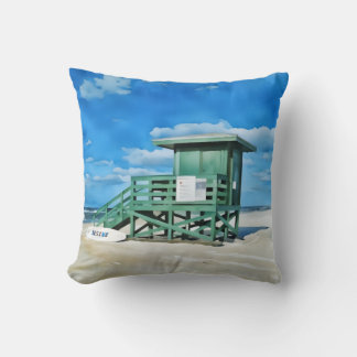 Almohada de la Torre Siesta Key Green LifeGuard