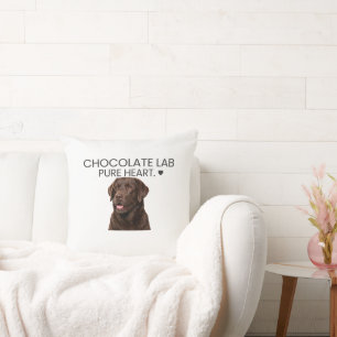 Almohada de Labrador Chocolate de Corazón Puro