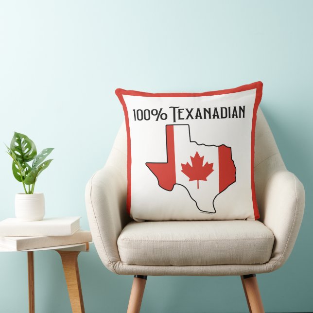 Almohada de lanzamiento 100% texanadiense (Silla)