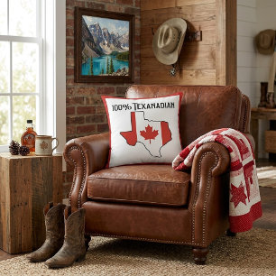 Almohada de lanzamiento 100% texanadiense