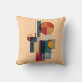 Almohada de lanzamiento abstracta geométrica Bauha