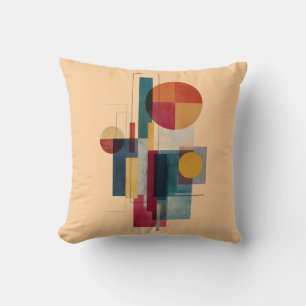 Almohada de lanzamiento abstracta geométrica Bauha