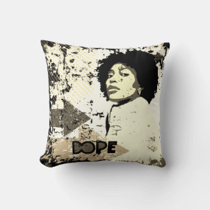 Almohada de lanzamiento Afro DOPE – Flechas Grunge