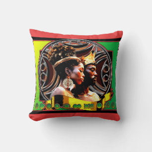 almohada de lanzamiento afrocéntrico