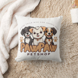 Almohada de lanzamiento Amantes de perros lindos "
