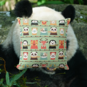 Almohada de lanzamiento Amigos caprichos del bosqu