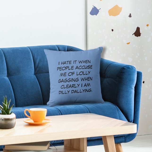 Almohada de lanzamiento azul de aciano Dilly Dally (Subido por el creador)