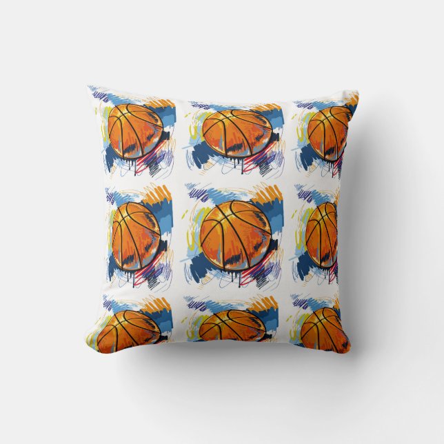 Almohada de lanzamiento-Baloncesto (Anverso)