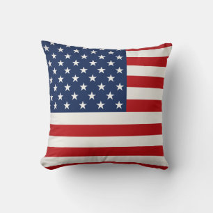 Almohada de lanzamiento - bandera patriótica de EE
