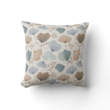 Almohada de lanzamiento botánico de primavera suav