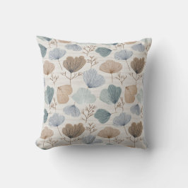 Almohada de lanzamiento botánico de primavera suav