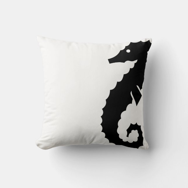 Almohada de lanzamiento Caballito de mar (Anverso)