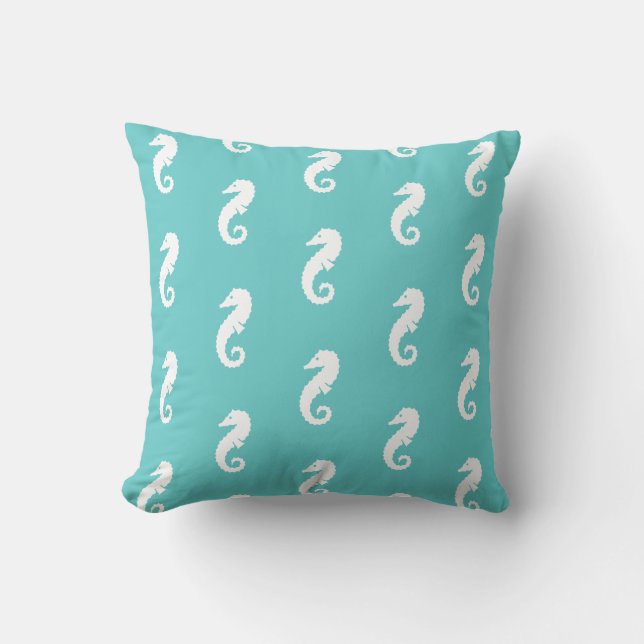 Almohada de lanzamiento Caballito de mar (Anverso)