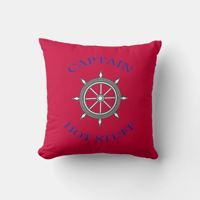 Almohada de lanzamiento "Capitán Hot Stuff" (Anverso)