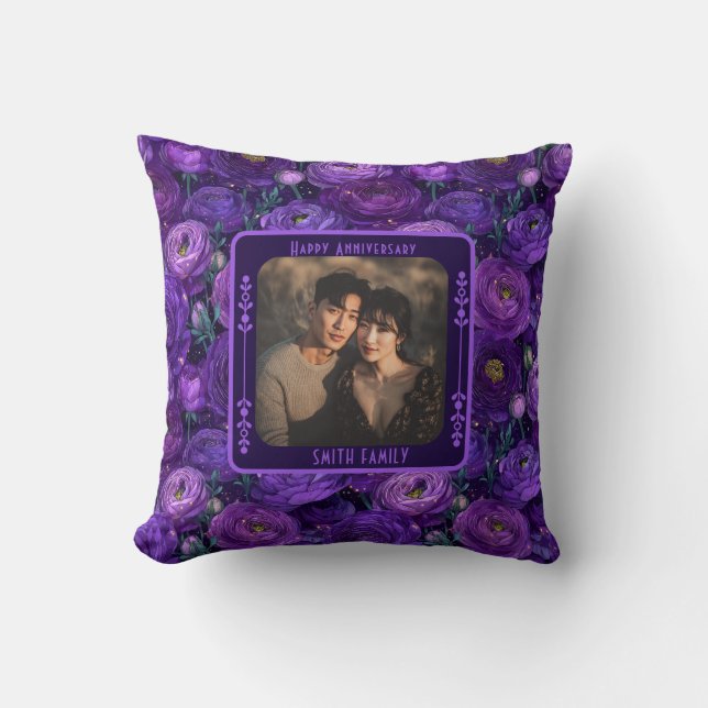 Almohada de lanzamiento Chic Sr y Sra 5º Aniversar (Anverso)