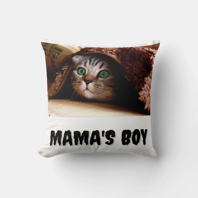 Almohada de lanzamiento chico de mamá, Almohada de (Anverso)