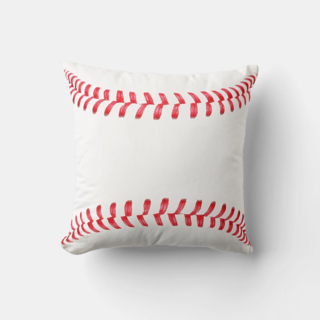 Almohada de lanzamiento con costuras de béisbol (Anverso)