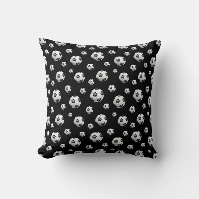 Almohada de lanzamiento con estampado de balón de  (Anverso)