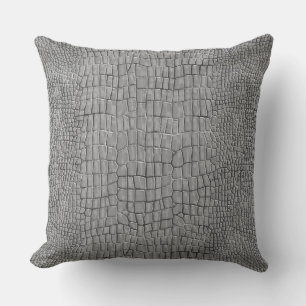 Almohada de lanzamiento con estampado de caimán