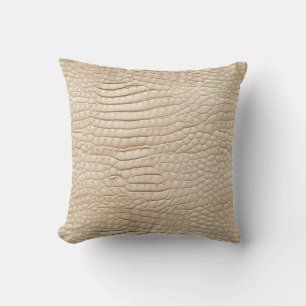 Almohada de lanzamiento con estampado de cocodrilo