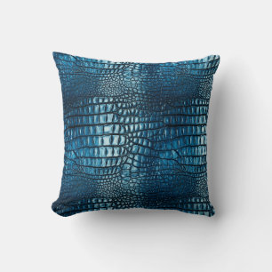 Almohada de lanzamiento con estampado de cocodrilo