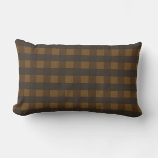 Almohada de lanzamiento con estampado de gingham o