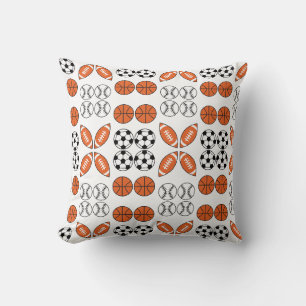 Almohada de lanzamiento con patrón de bola diverti