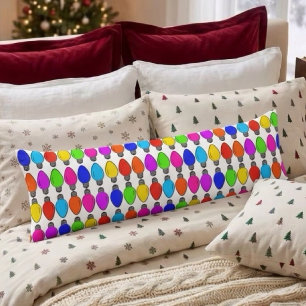 Almohada de lanzamiento con patrón de bombillas de