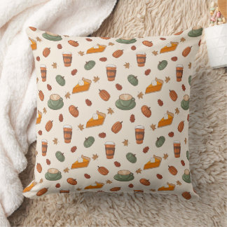 Almohada de lanzamiento con patrón de otoño y espe