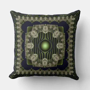 Almohada de lanzamiento con patrón ornamentado fra