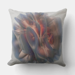 Almohada de lanzamiento con textura de mármol abst