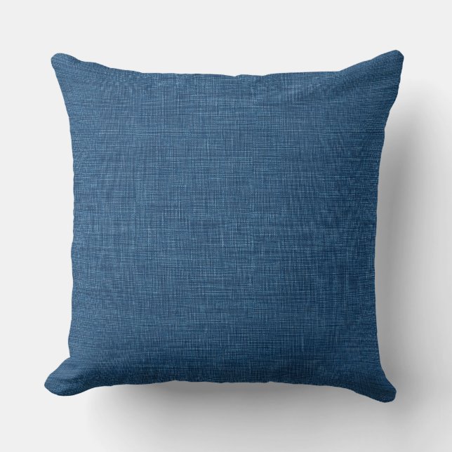 Almohada de lanzamiento costera azul (Anverso)