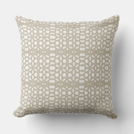 Almohada de lanzamiento costera moderna neutral y 
