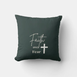 Almohada de lanzamiento cristiana Fe sobre el Mied
