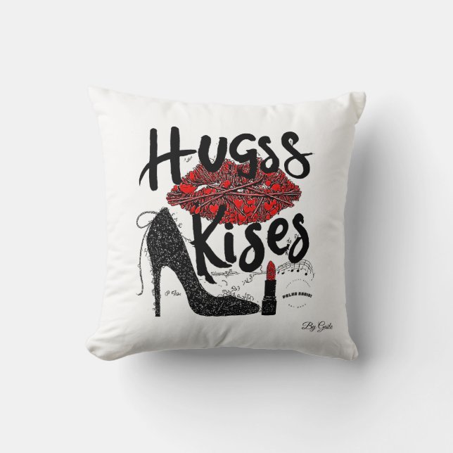 Almohada de lanzamiento de abrazos y besos de Gail (Anverso)
