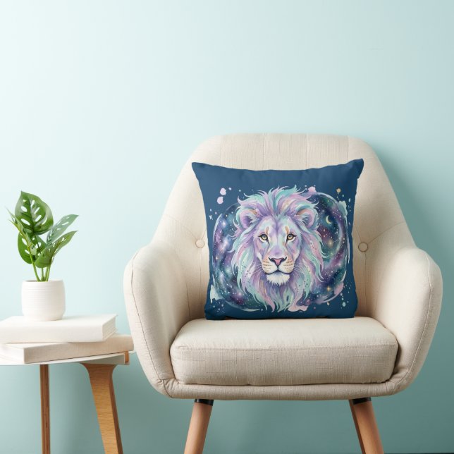 Almohada de lanzamiento de acuarela de la galaxia  (Silla)