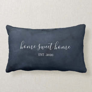 Almohada de lanzamiento de acuarela Navy Home Swee