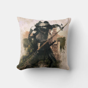 Almohada de lanzamiento de algodón con diseño de g