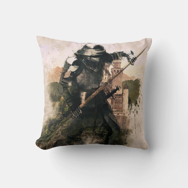 Almohada de lanzamiento de algodón con diseño de g (Anverso)