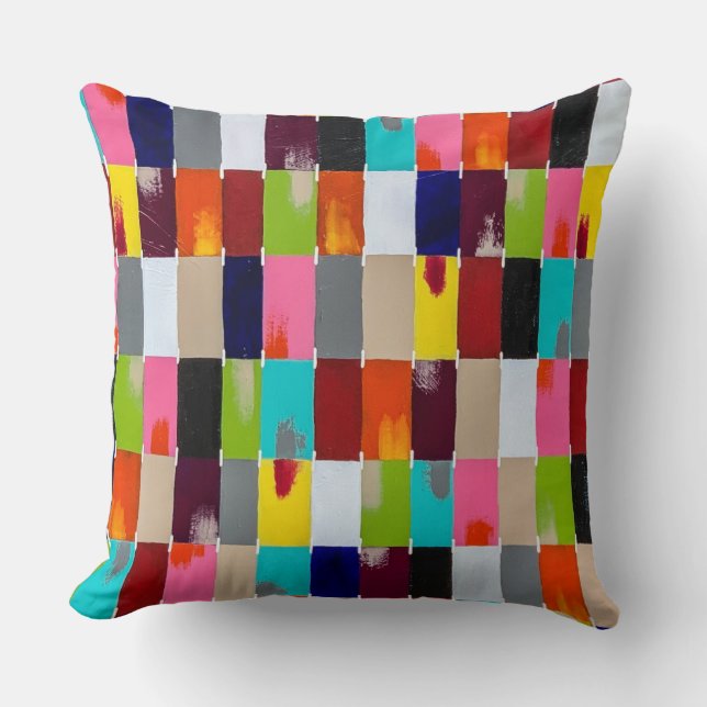Almohada de lanzamiento de algodón de 20 x 20 de c (Anverso)