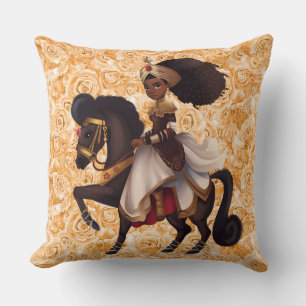 Almohada de lanzamiento de algodón de princesa ecu