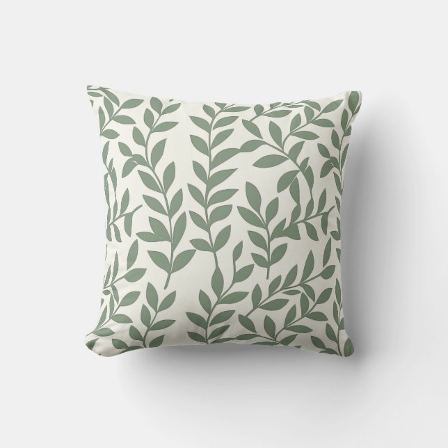 Almohada de lanzamiento de algodón Vines (Anverso)