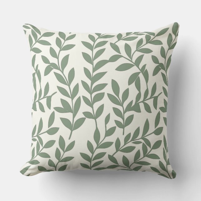 Almohada de lanzamiento de algodón Vines (Anverso)