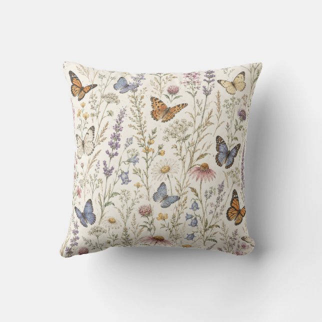 Almohada de lanzamiento de amante de mariposa, bot (Reverso)