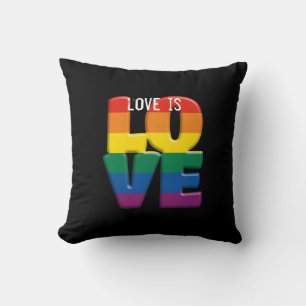 almohada de lanzamiento de amor de arco iris