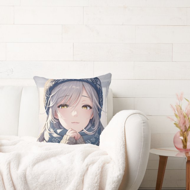 almohada de lanzamiento de ángel de invierno (Sofá)