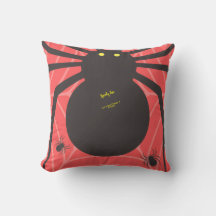 Almohada de lanzamiento de araña divertida y espel