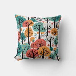 Almohada de lanzamiento de árbol caprichoso