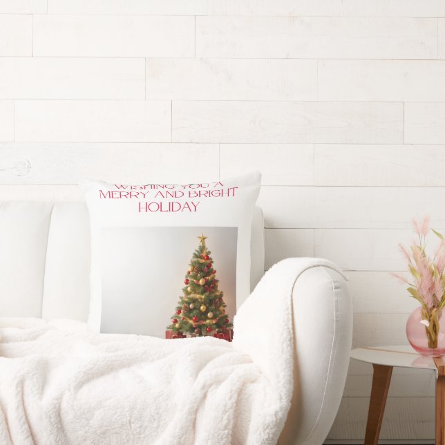 Almohada de lanzamiento de árbol de Navidad de vac (Sofá)