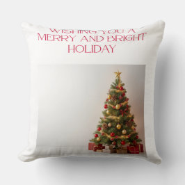 Almohada de lanzamiento de árbol de Navidad de vac